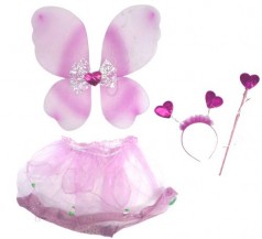 Карнавальный костюм "Бабочка с бантиком" (розовый)