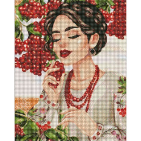 Алмазная мозаика "Красная калина"
