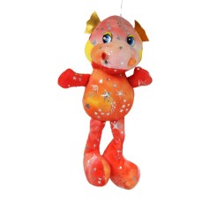 Мягкая игрушка Дракон розовый 22 см