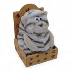 М'яка іграшка Кіт полосатий 13 см