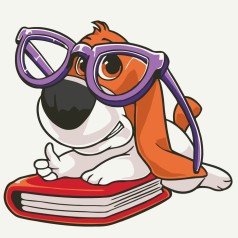 Картина по номерам "Песик Умник" 30х30 см