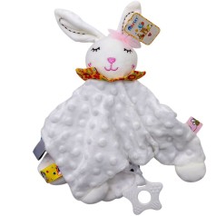 ПОГРЕМУШКА МЯГКАЯ (БЕЛЫЙ ЗАЙЧИК)