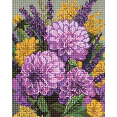 Алмазная мозаика "Фиолетовый танец" 40х50 см