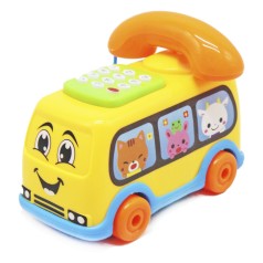 Музыкальная игрушка "Автобус-телефон", желтый