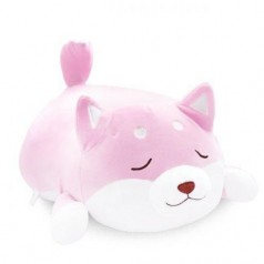 Плюшевая игрушка "Сиба-ину" спящий (50 см), розовая