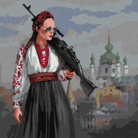 Картина по номерам "Красавица терпеть не будет!" ★★★