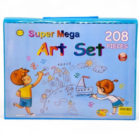 Блакитний набір для малювання з мольбертом "Креативний Куточок"