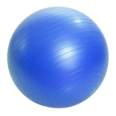 М'яч гумовий для фітнесу, 55 см (синій)