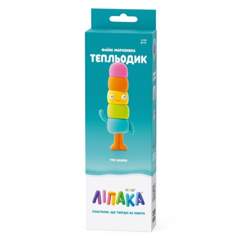 Набор самозатвердевающего пластилина ЛИПАКА – КЛАССНОЕ МОРОЖЕНОЕ: ТЕПЛЕДИК