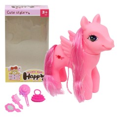 Игровой набор "Пони с аксессуарами", розовый