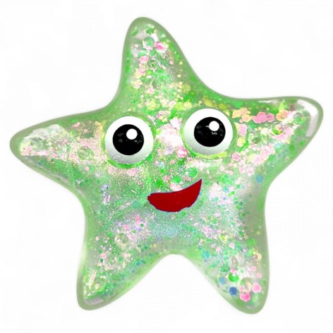 Антистрес жуйка-тягучка "Зірка" (салатовий)