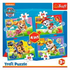 Пазли 4в1 "Рухливі цуценята"