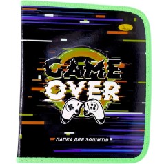 Папка для тетрадей на молнии "Game Over"