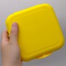 Ланч-бокс ОДНОТОННЫЙ, 0,7 Л (ЖЕЛТЫЙ)