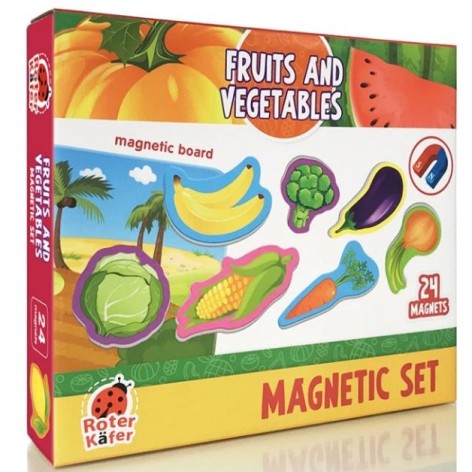 Игра настольная магнитная "Vegetables and fruits" рус