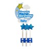 Топпер на торт "Happy Birthday: Місяць" (РОЖЕВИЙ)