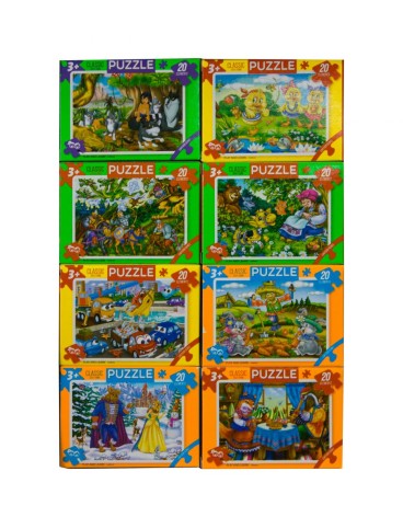 Классические пазлы "Сказки", 20 эл