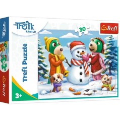 Пазли (30 елм.) "Зимоваі ігри. Трефликів"