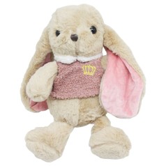 Мягкая игрушка "Зайчик в кофте", коричневый