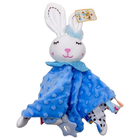 ПОГРЕМУШКА МЯГКАЯ (ЗАЙЧИК В ГОЛУБОМ)