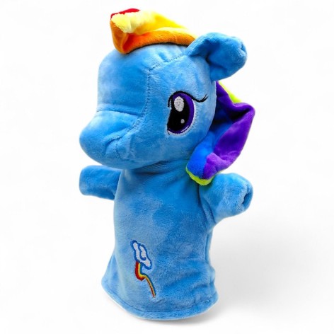 Мягкая игрушка-перчатка "Пони" (голубая)