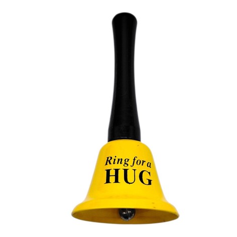 Колокольчик длинный "HUG" 12,5 см (ЖЕЛТЫЙ)