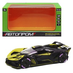 Машинка металлическая "Bugatti Bolide" из серии "Автопром" (желтая)