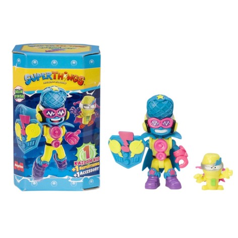 Игровой набор SUPERTHINGS серии Neon Power – КАЗУМ-КИД (ГОЛУБОЙ)