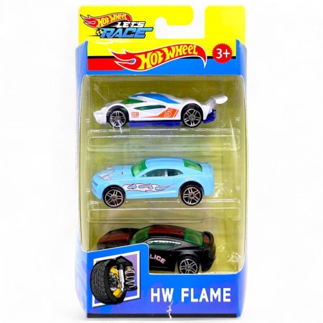 Набір машин (3 машинки) металопластик, 1:64 (мікс видів)