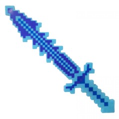 Меч со светом и звуком "Minecraft" (голубой)