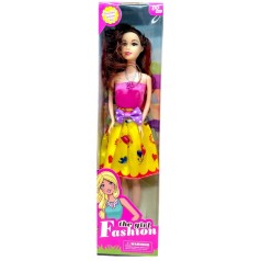 Кукла серии "Fashion Girl" (ЖЕЛТО-РОЖЕВАЯ)