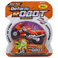 Мотоцикл-трансформер "Deform robot", оранжевый