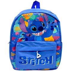 Рюкзак детский "Stitch/Стич" 34х12х26 см (ГОЛУБОЙ)