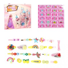 Набор украшений адвент-календарь, 24 окошка, в коробке.