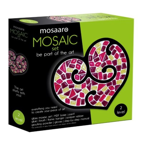 Набор для творчества Mosaaro хрустальное стекло мозаика "Сердце"