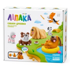 Меганабор самозатвердевающего пластилина ЛИПАКА – СОБАКИ-ДРУЗЬЯ
