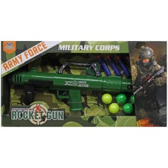 Автомат помповый "Rocket Gun" с шариками и патронами