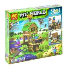 Конструктор "My World Minecraft 3 в 1: В поисках сокровищ", 279 дет