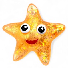 Антистрес жуйка-тягучка "Зірка" (помаранчевий)