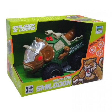 Джип- динозавр коричневий