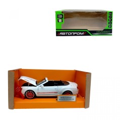 АВТОПРОМ 1:32 Bentley Continental Supersports Convertible ISR, (БЕЛЫЙ)
