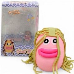 Антистрес піна "Губастий волосатик"(зелене волосся)