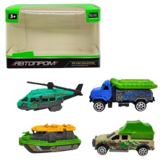 Машина металлическая "АВТОПРОМ. транспорт" микс видов (коробка 8х5х5 см)