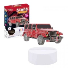 Ночник работает от сети, подсветка, 3 цвета света, фломастеры, USB кабель, в коробке