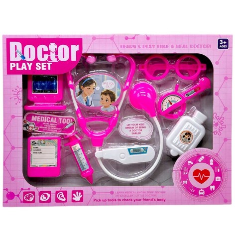 Набор врача в коробке (Розовый)