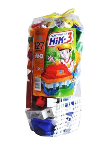 Конструктор детский "НИК-3", 127 дет