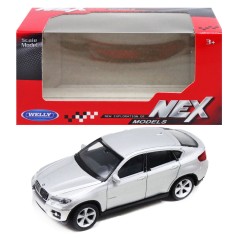 Машина металл 1:43 BMW X6 серая