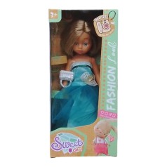 Лялька Sweet Girl 20 см (бірюзова сукня)