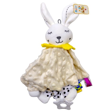 ПОГРЕМУШКА МЯГКАЯ (ЗАЙЧИК В ЖЁЛТОМ)