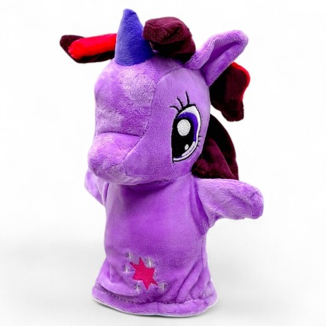 Мягкая игрушка-перчатка "Пони" (сиреневая)